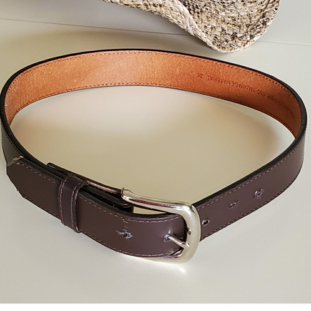 Belt Size 36 kids genuine leather, brown size 4-7
